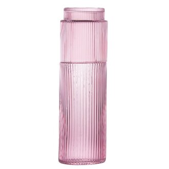ICM Ribbed Carafe Set 600 ml - Rose ICM Ribbed Carafe Set 600 ml - Rose