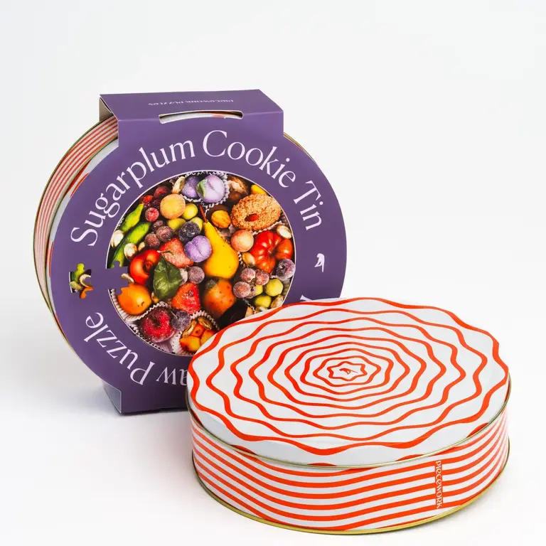 Piecework Piecework Limited Edition Sugarplum Cookie Tin Puzzle 750pce