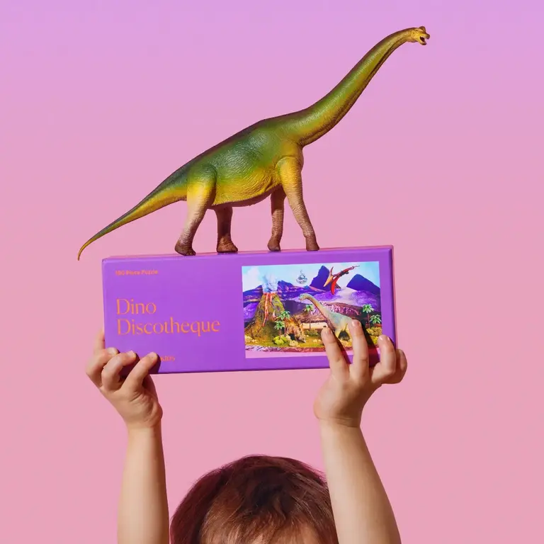 Piecework Piecework Deluxe Kids Dino Discotheque Puzzle