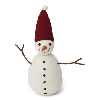 EGS EGS Fair Trade Big Snowman w Pointy Red Hat 29cm