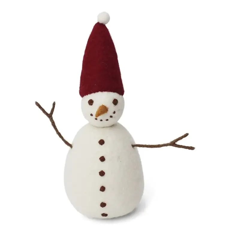 EGS EGS Fair Trade Big Snowman w Pointy Red Hat 29cm