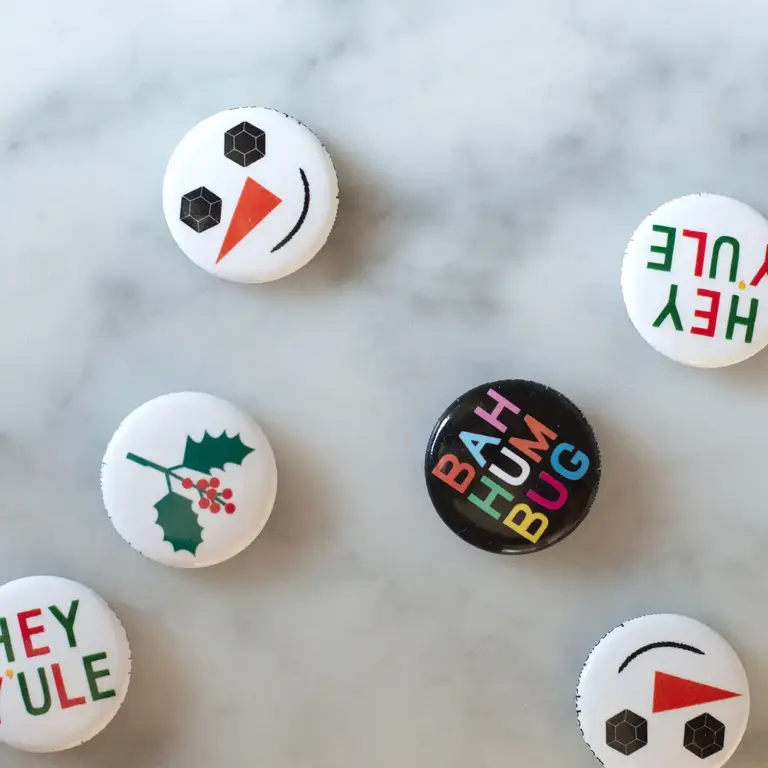 Banquet Workshop Banquet Workshop Snowman Button 1"
