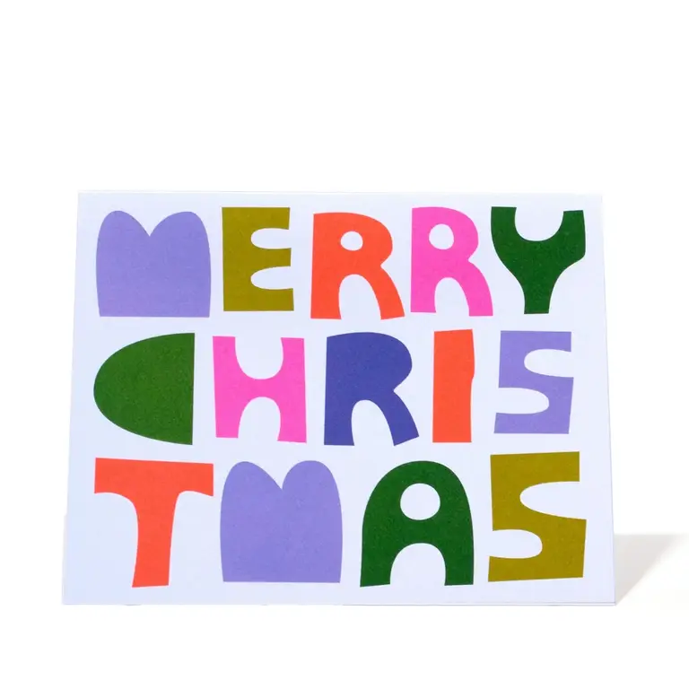 Banquet Workshop Banquet Workshop Block Letter Christmas Card