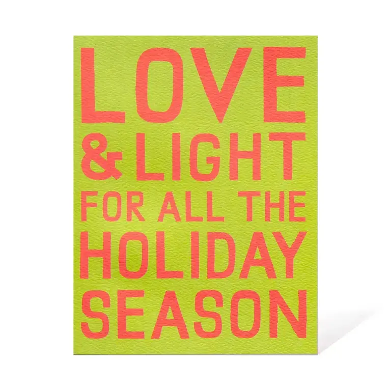 Banquet Workshop Banquet Workshop Love and Light Holiday Card