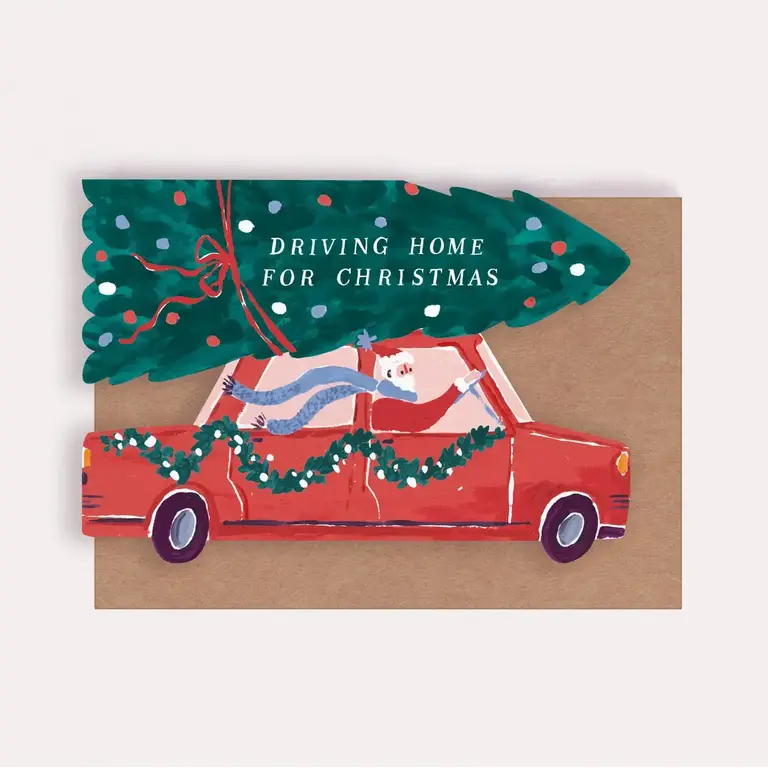 Sister Paper Sister Paper Driving Home For Christmas Card