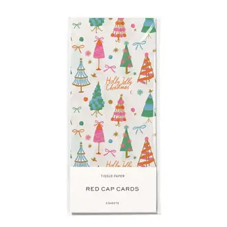 Red Cap Cards Red Cap Tissue Paper (5 sheets) Holly Jolly