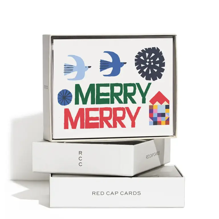 Red Cap Cards Red Cap Merry Merry Holiday Card Box/8