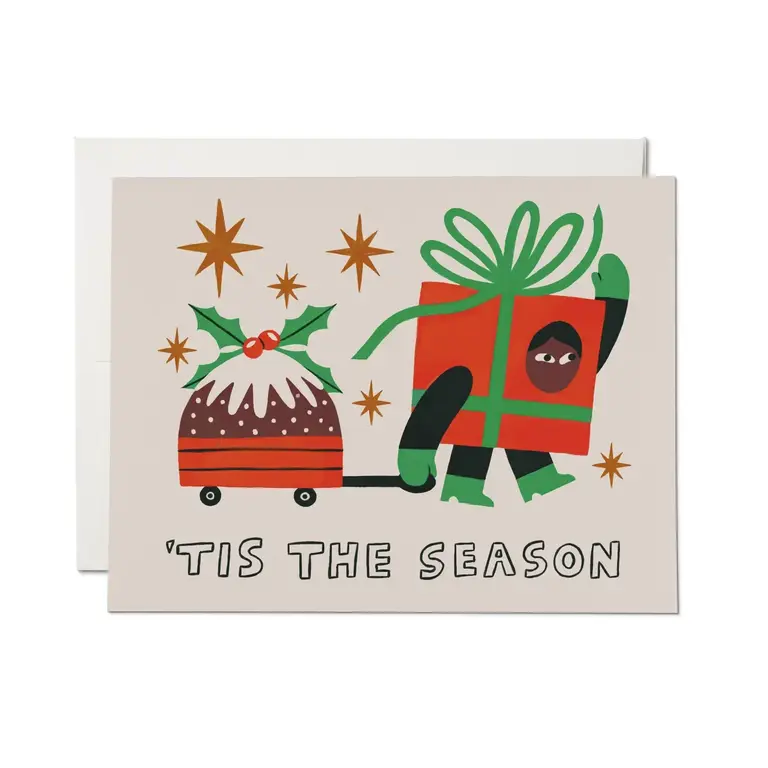 Red Cap Cards Red Cap Christmas Panettone Card