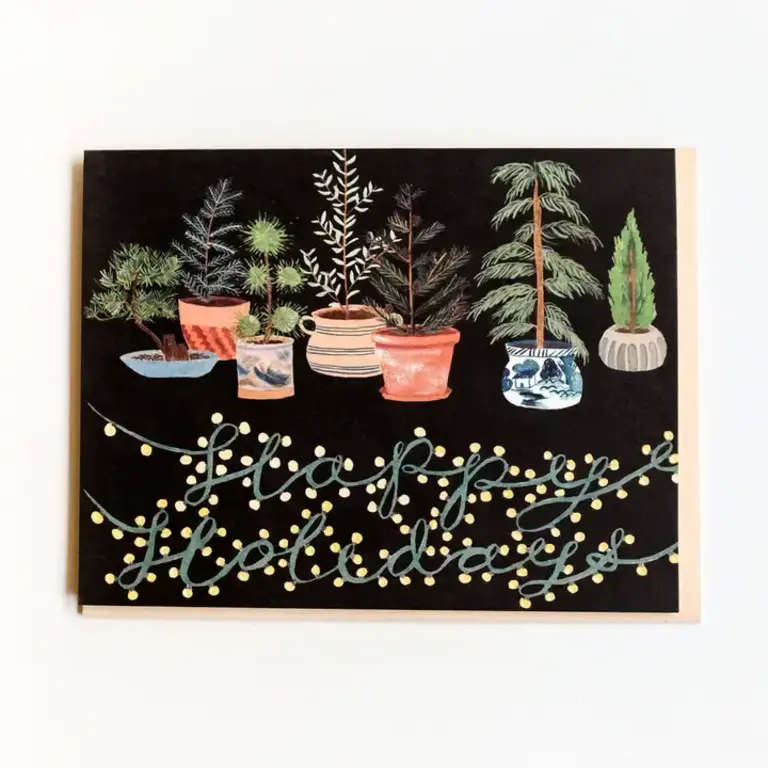 Small Adventure Small Adventure Potted Evergreens Box/8 Cards