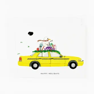 Dear Hancock Dear Hancock Snowman on Taxi Card