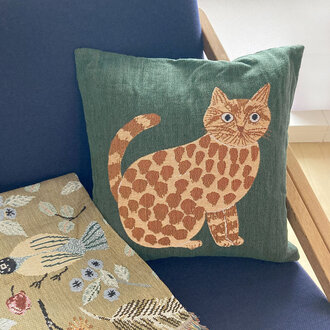 Hachi Japan Miyuki Matsuo Jacquard Cushion Cover Milo 45cm