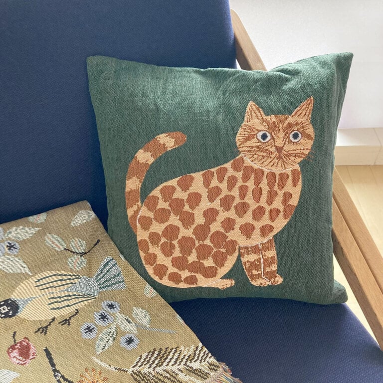 Hachi Japan Miyuki Matsuo Jacquard Cushion Cover Milo 45cm