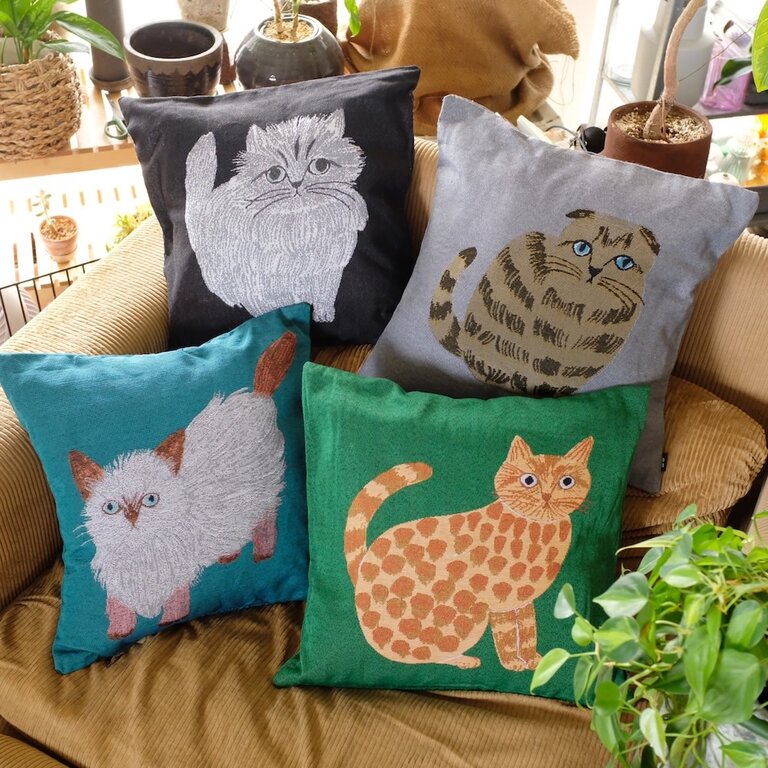 Hachi Japan Miyuki Matsuo Jacquard Cushion Cover Elliot 45cm