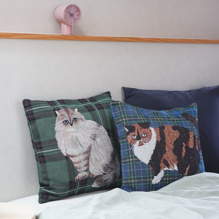 Hachi Japan Miyuki Matsuo Jacquard Cushion Cover Lin 45cm