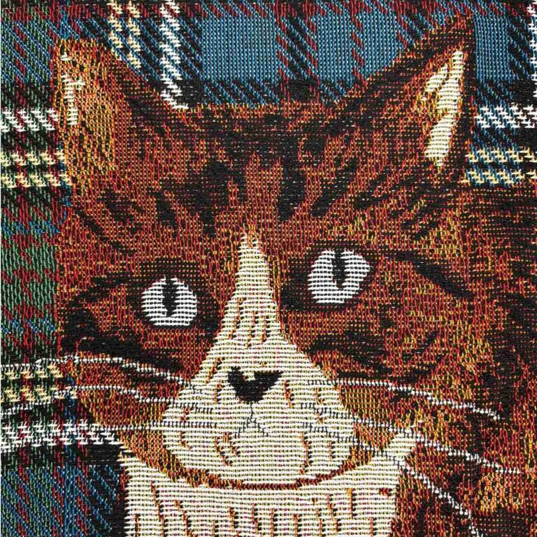 Hachi Japan Miyuki Matsuo Jacquard Cushion Cover Maron 45cm