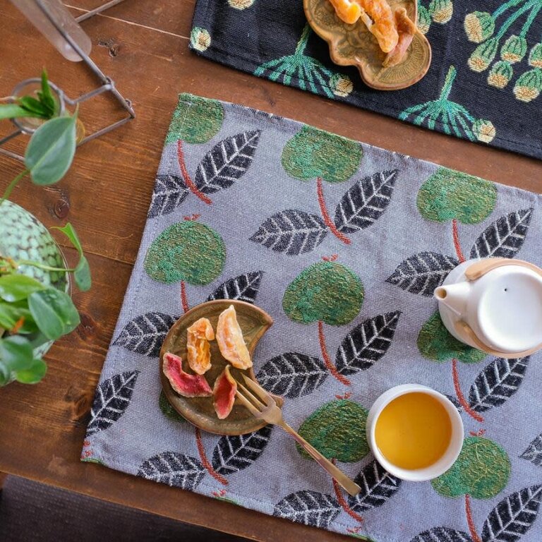 Hachi Japan Miyuki Matsuo Woven Jacquard Table Mat Fruits 45x32.5cm