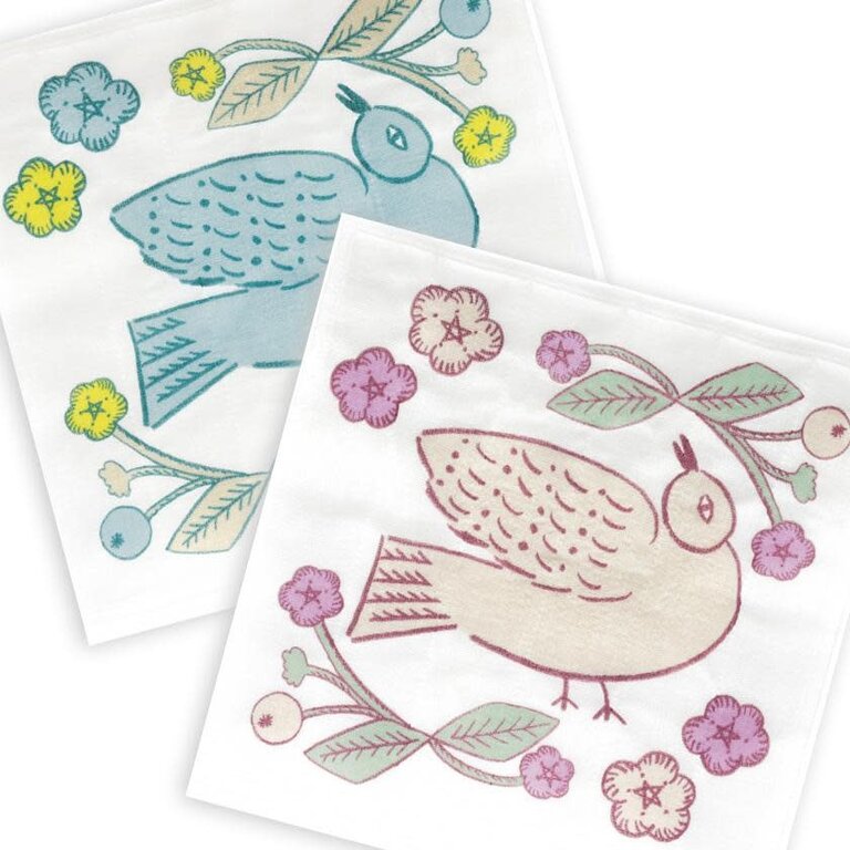 Hachi Japan Miyuki Matsuo Cotton Kaya Cloth Bird (Beige)