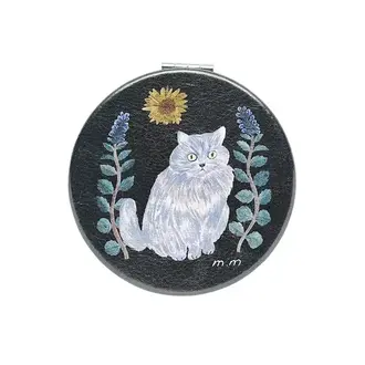 Hachi Japan Matsuo Miyuki Cat Pocket Mirror Nala