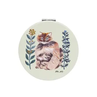 Hachi Japan Matsuo Miyuki Cat Pocket Mirror Bushy