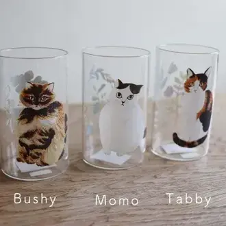 Miyuki Matsuo Heat Resistant Cat Tumbler (Tall) Momo