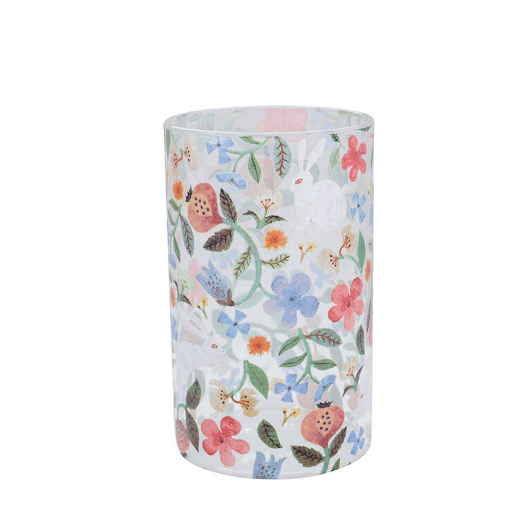Miyuki Matsuo Heat Resistant Tall Tumbler Rabbits & Plants
