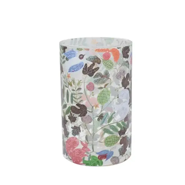 Miyuki Matsuo Heat Resistant Tall Tumbler Squirrel & Plants