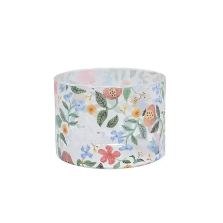 Miyuki Matsuo Heat Resistant Tumbler (Short) Rabbit & Plants