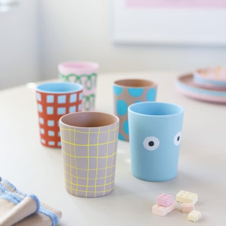 Hachi Japan Sesame Japan Bamboo Tumbler Bold Check