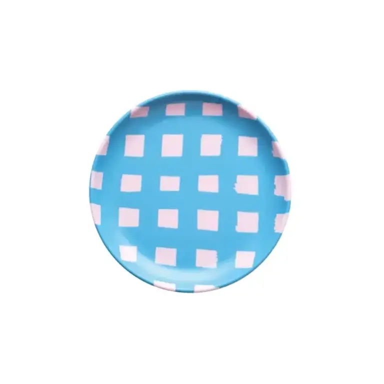 Hachi Japan Sesame Japan Bamboo Mini Plate Check