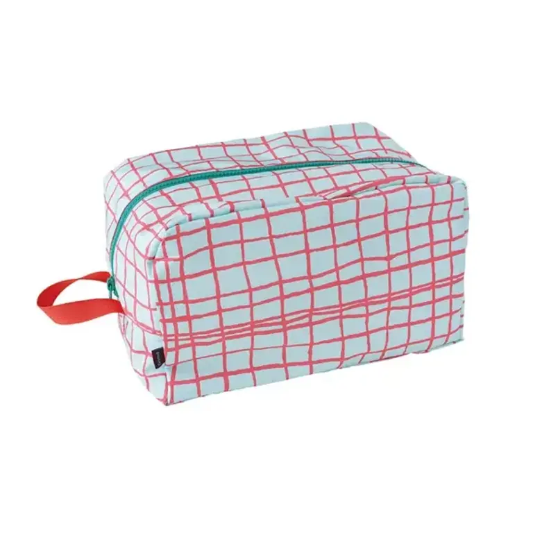 Hachi Japan Sesame Japan Broad Check Pouch 29cm