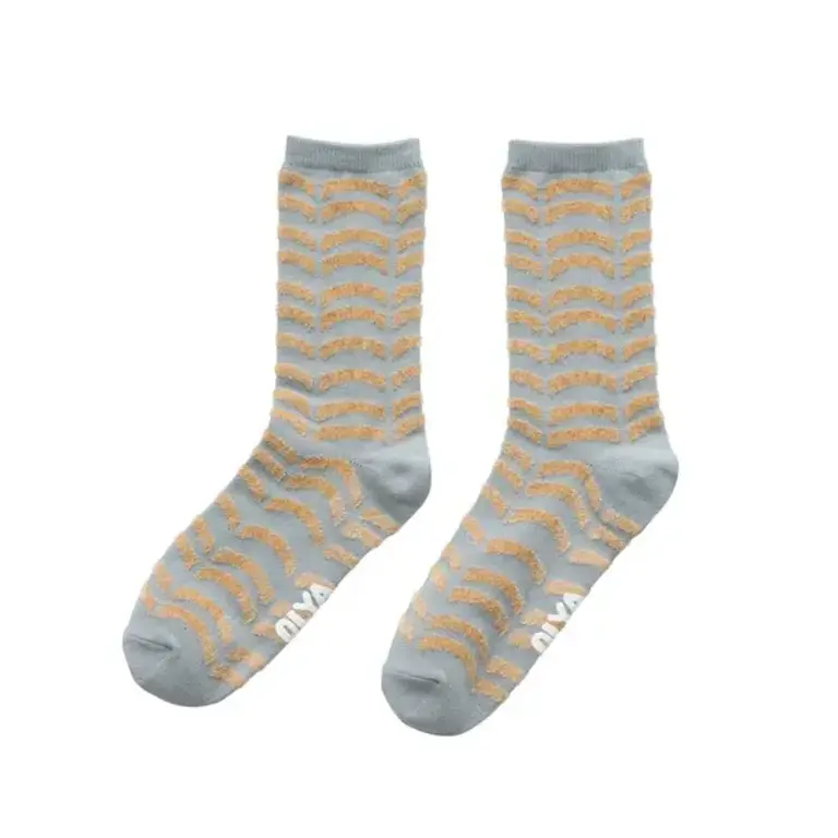 Hachi Japan Olya Fluffy Socks Grey Tile