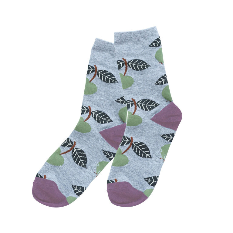 Hachi Japan Miyuki Matsuo Cotton Crew Socks Botanical O/S