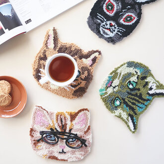 Hachi Japan Nathalie Lete Wee Cat Mat / Coaster