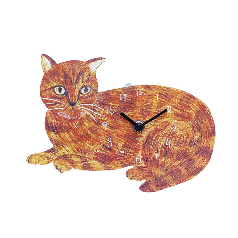 Hachi Japan Matsuo Miyuki Diecut Cat Wall Clock