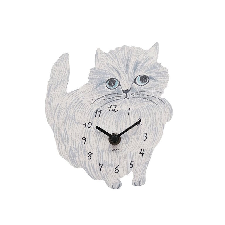 Hachi Japan Matsuo Miyuki Diecut Cat Wall Clock