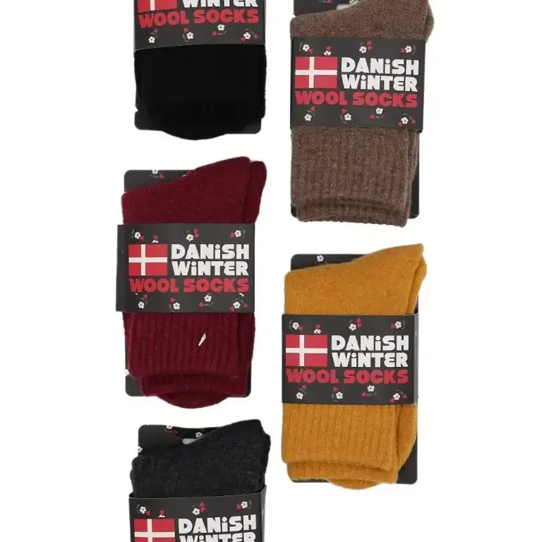 Danefae Danefae Wool Socks Red
