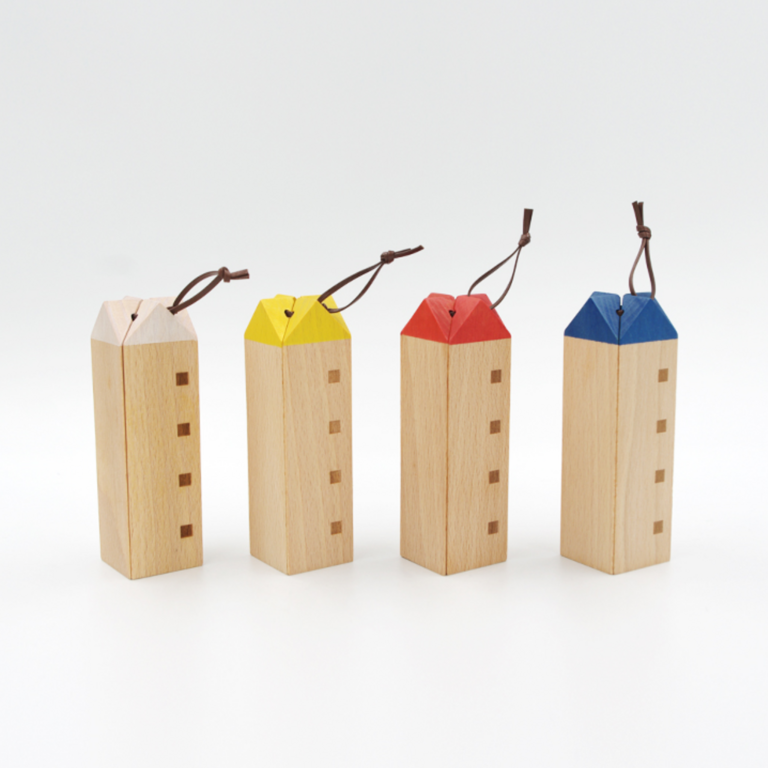 Sunaolab Sunaolab Handcrafted  House Trivet Beech / Colour