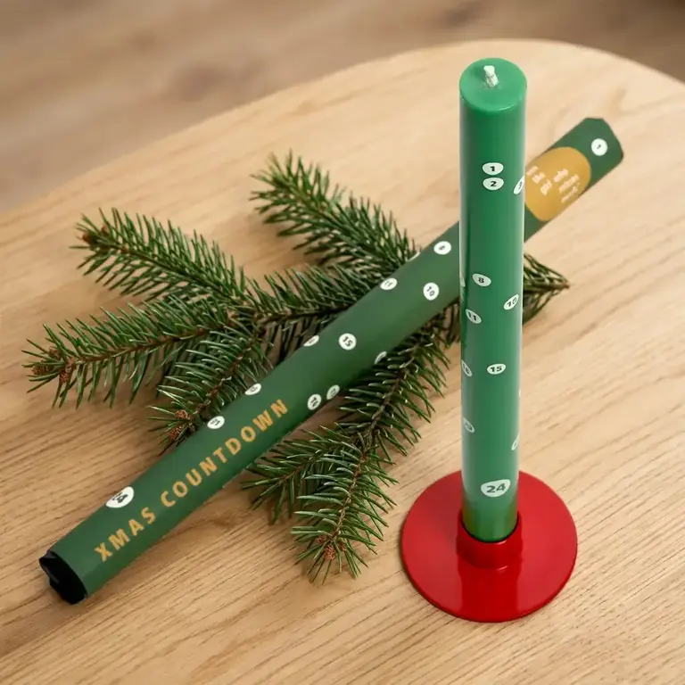 Not The Girl NTG Advent Countdown Candle Fir Green