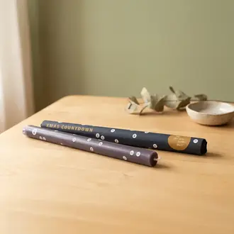 Not The Girl NTG Advent Countdown Candle Blue/Grey
