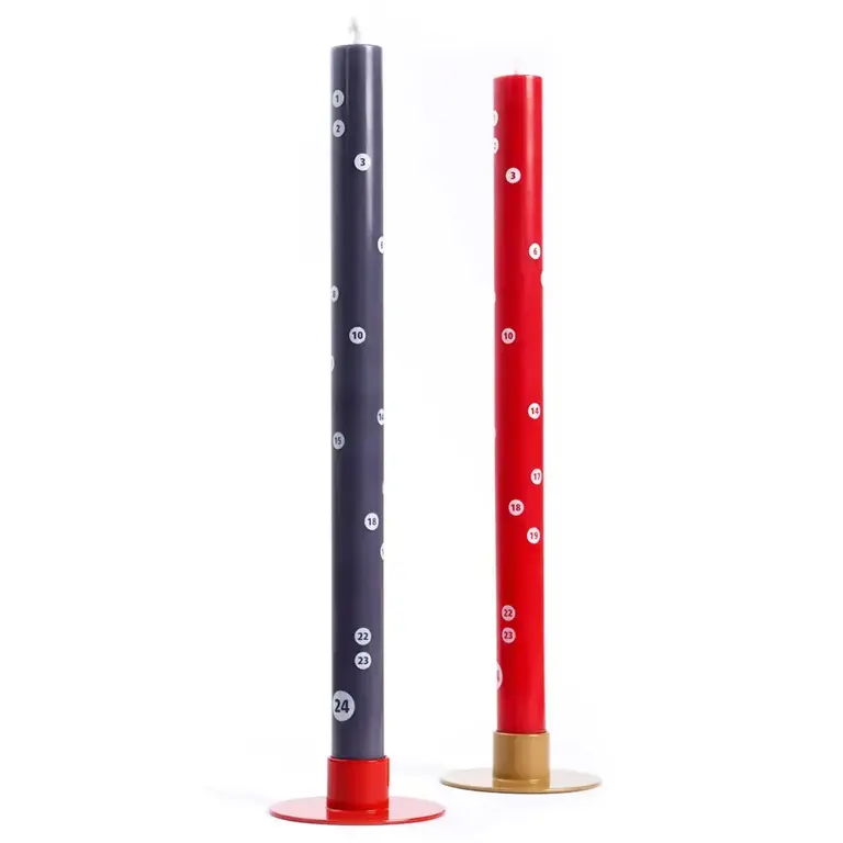 Not The Girl NTG Advent Countdown Candle Blue/Grey