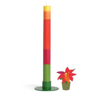 Not The Girl NTG Greeting Candle Poinsettia