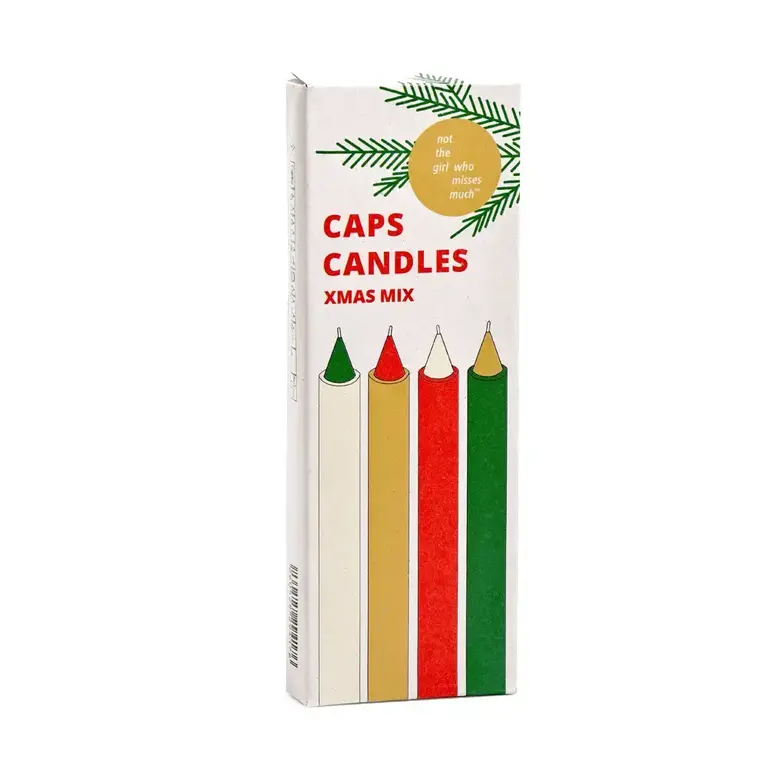 Not The Girl NTG  Cap Candles Christmas Mix S/4 13mm