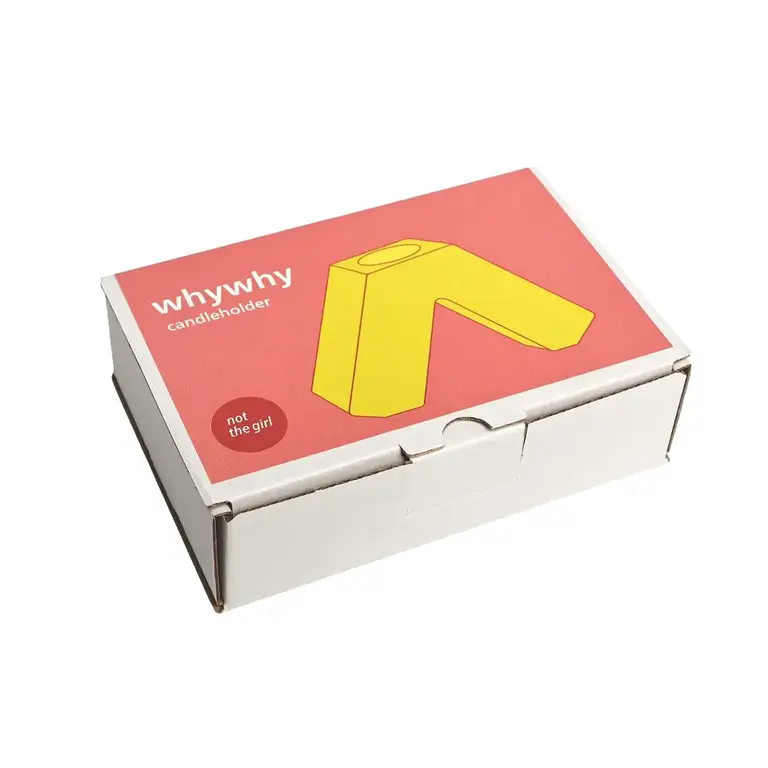 Not The Girl NTG Whywhy Ceramic Candle Holder Yellow