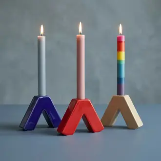 Not The Girl NTG Whywhy Ceramic Candle Holder Indigo