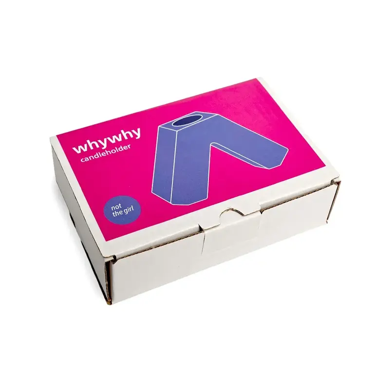 Not The Girl NTG Whywhy Ceramic Candle Holder Indigo