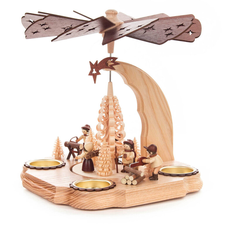 DS German Pyramid Forest Workers Tealight
