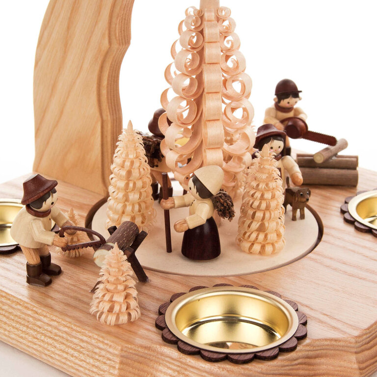 DS German Pyramid Forest Workers Tealight
