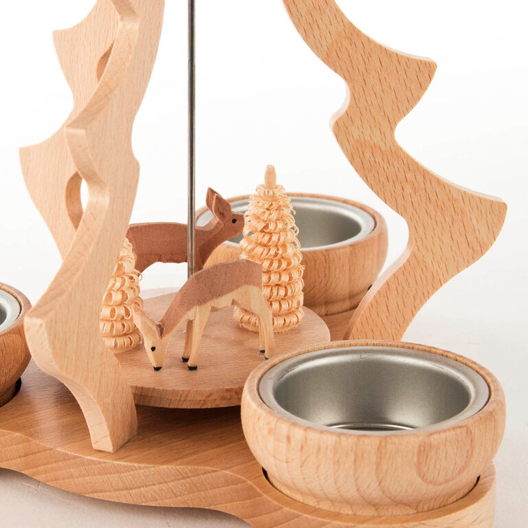 DS German Pyramid Deer Tealight