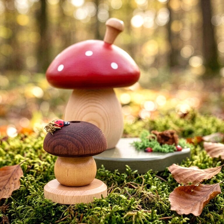 DS German Incense Räucher Mushroom w. Bug Natural