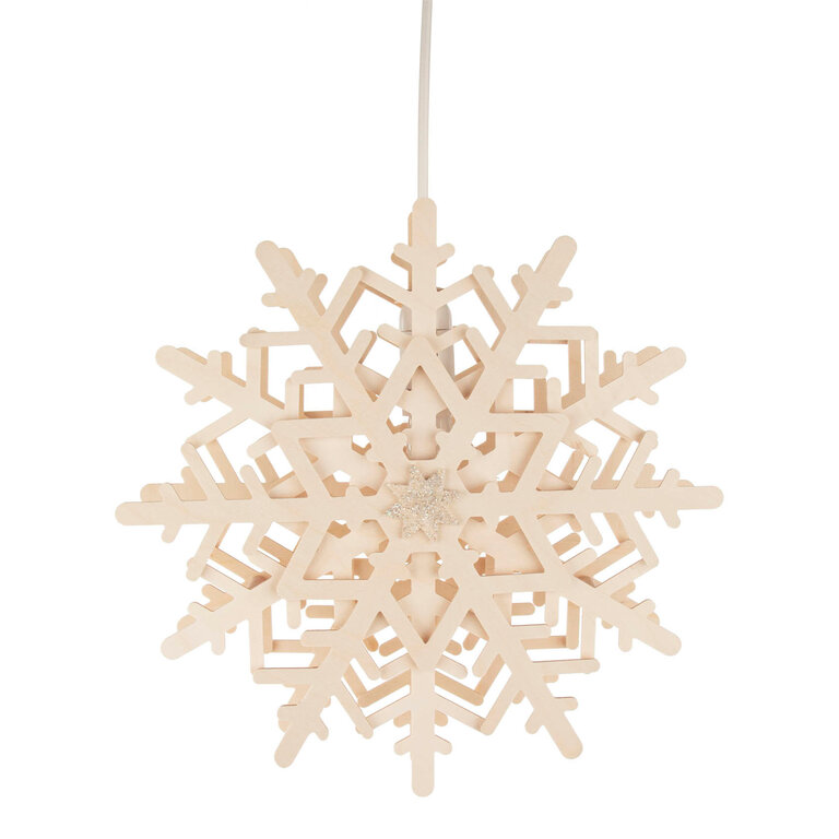 DS German Wooden Window Snowflake v. 3 (Electric)